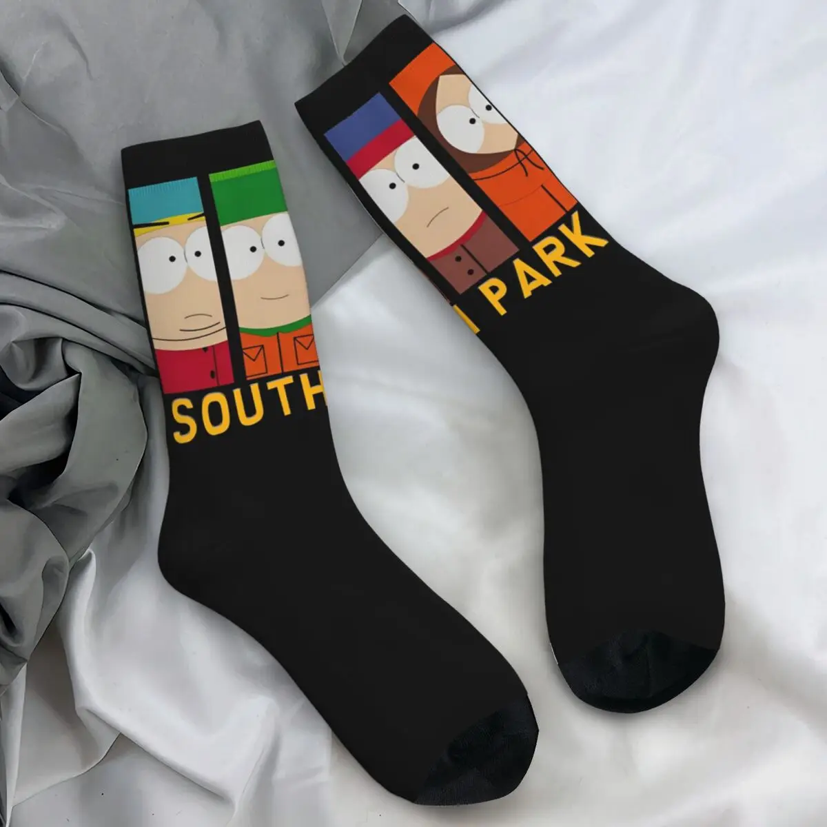 Souths Parks Socks Funny Stockings Autumn Non Slip Men Socks Soft Breathable Custom Climbing Socks