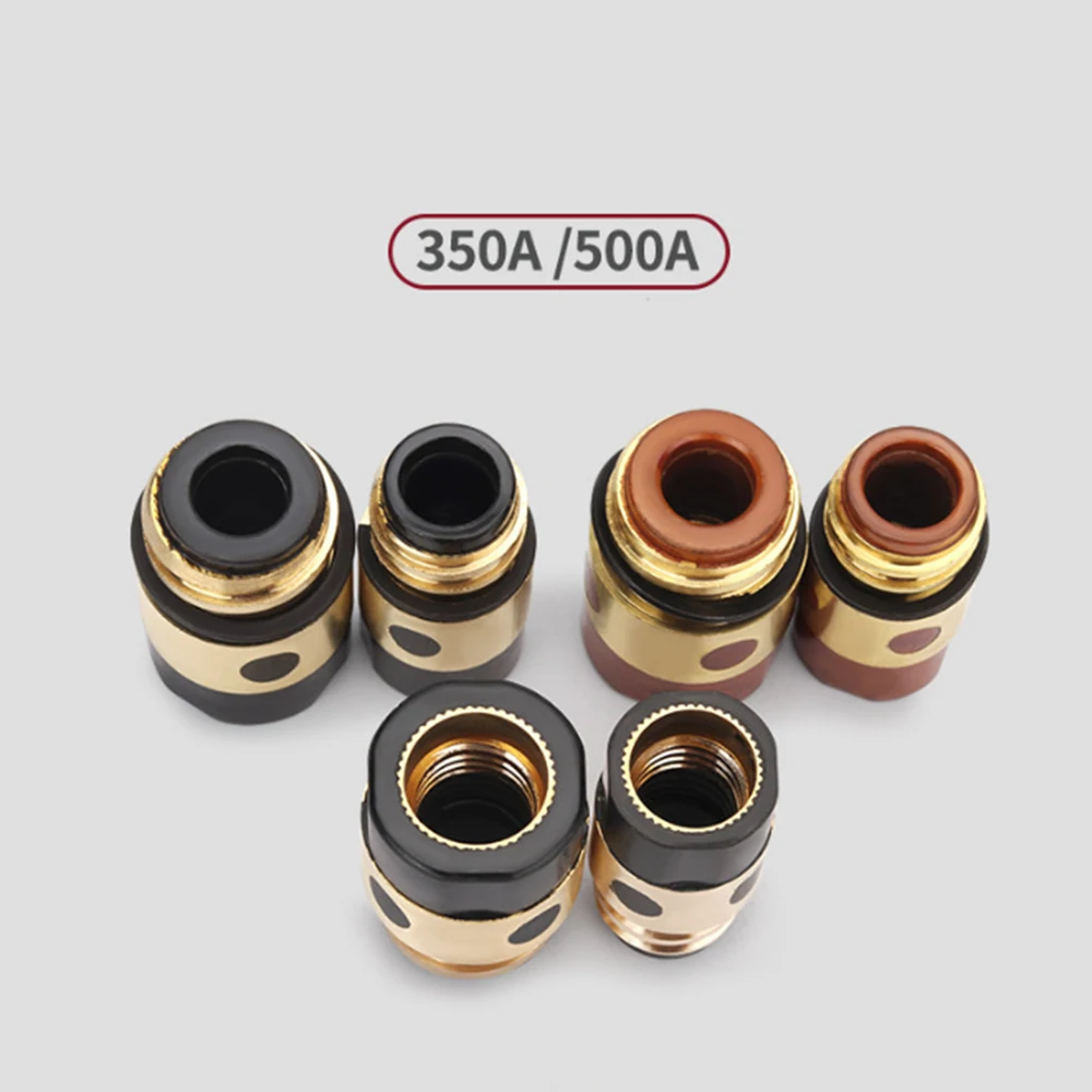 5pcs 350A 500A MIG MAG Welding Torch Insulator Sleeve With Copper Core Bakelite Insulation Cover CO2 Gas Welding Gun Spare Parts