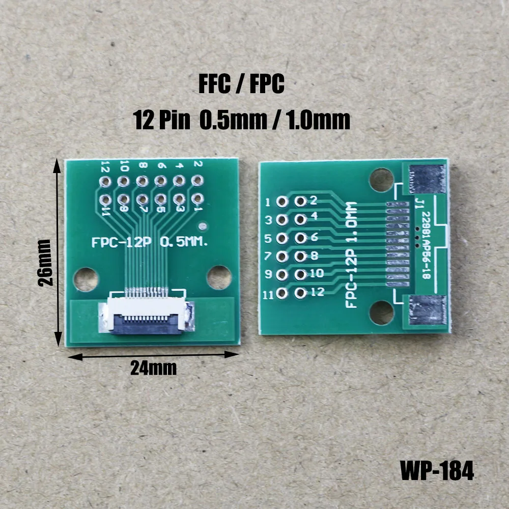 

1pcs FPC/FFC 4P-80P Welding 0.5 Seat Flip Cover And Connect 0.5MM To Straight Plug 2.54 Flexible Cable Adapter Board WP-184