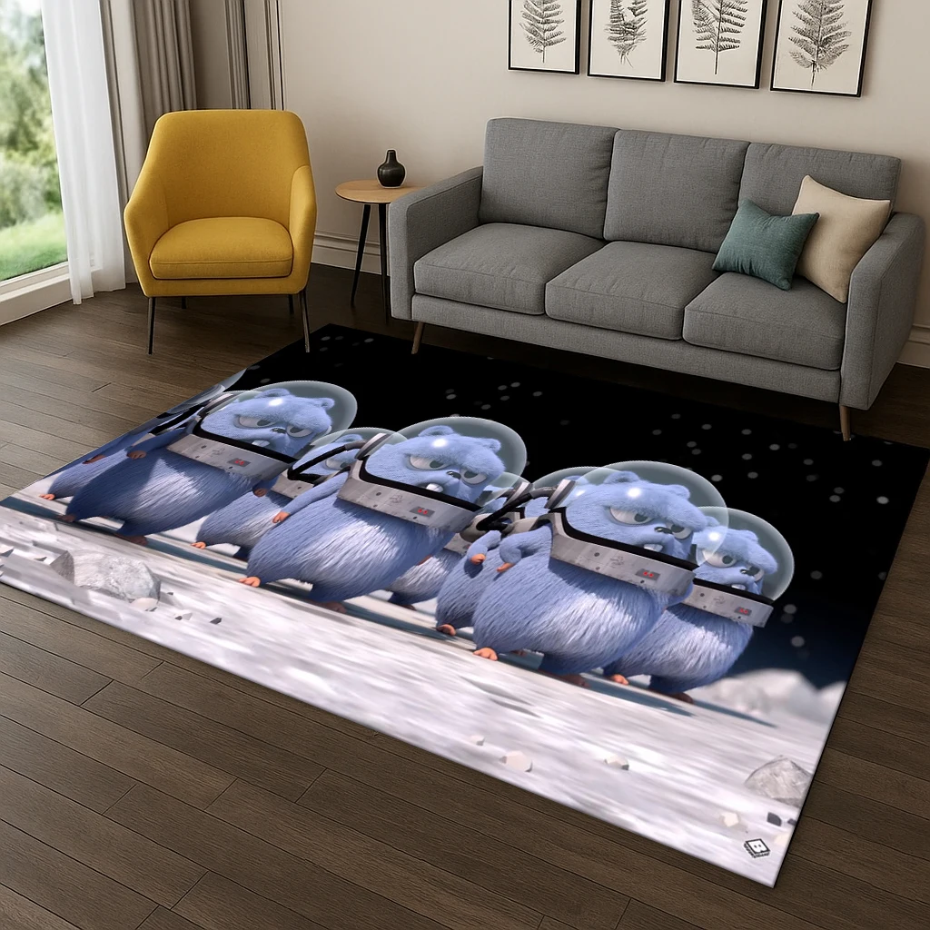 

Funny Grizzy and The Lemmings Cartooon Carpet Rug for Bedroom Living Room Sofa Doormat Decor,Large Kids Play Non-slip Floor Mat