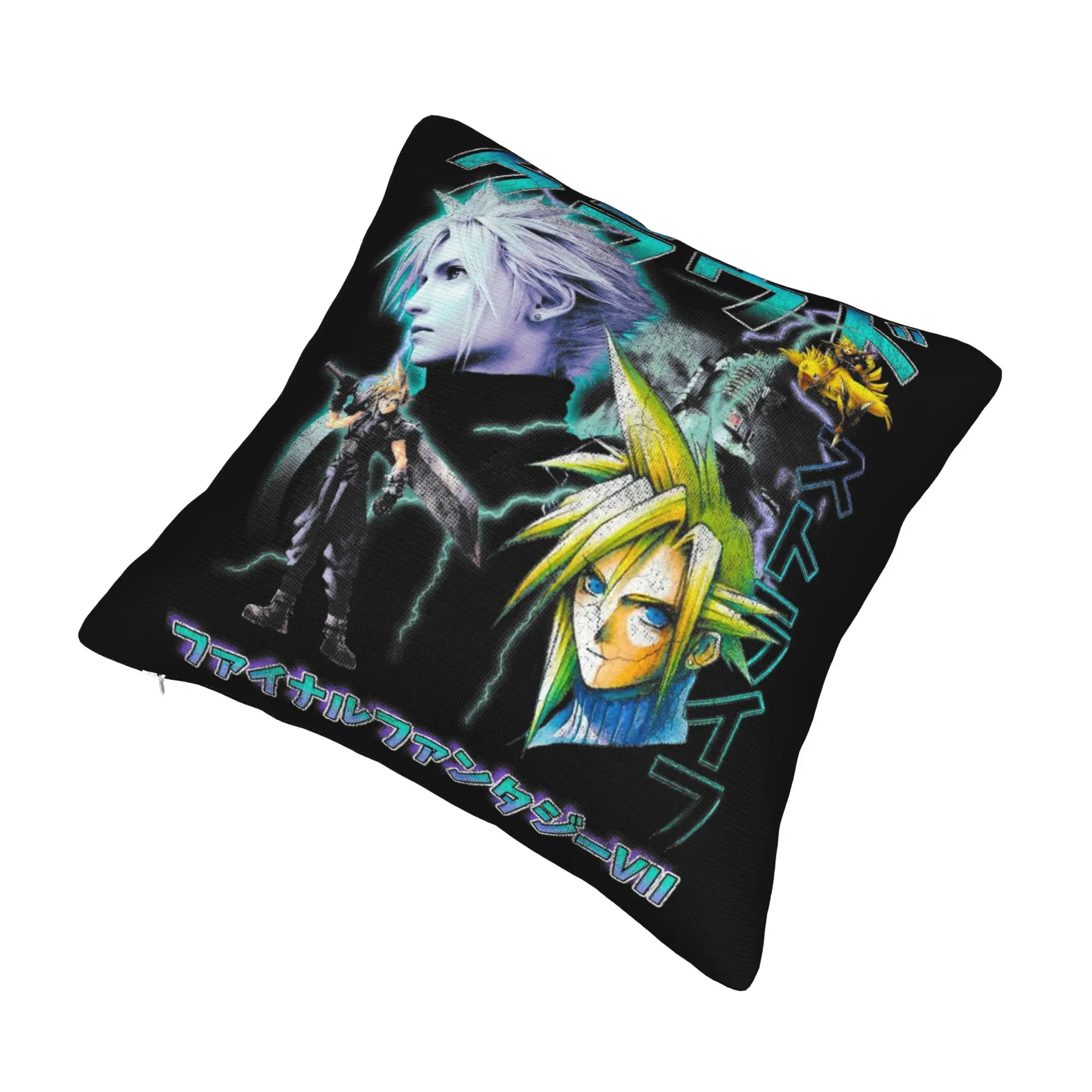 Cloud Strife Final Fantasy 7 Pillowcase Printed Polyester Cushion Cover Gift  Throw Pillow Case Cover Home Wholesale 18