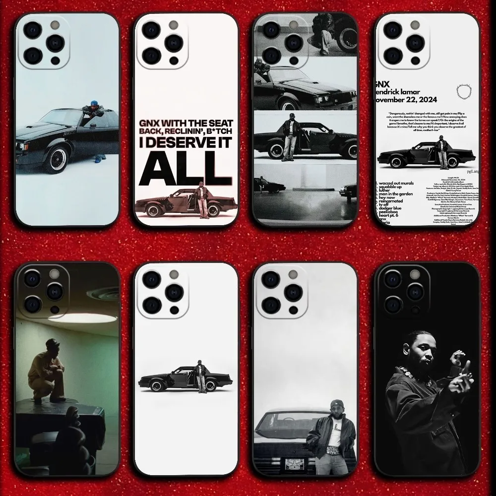 K-KendrickS L-Lamar new Album GNX Phone Case For iPhone 16,15,14,13,12,11,Pro,X,XS,Max,XR,Plus,Mini Soft Black Cover