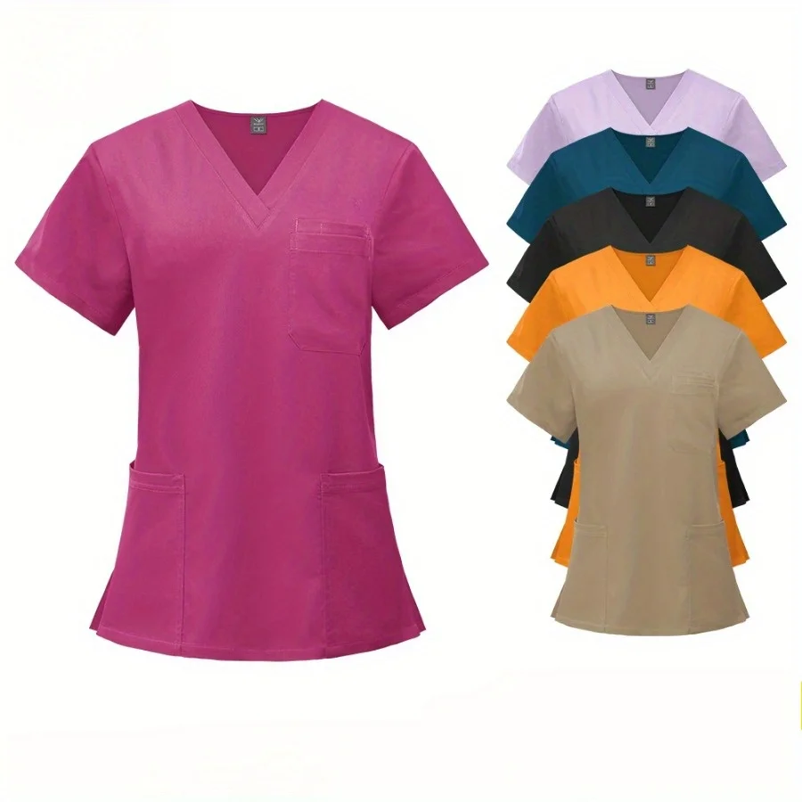

Women's Suit Uniforms Doctor Nurse Workwear Gowns Healthcare Nursing High-quality Scrub Set