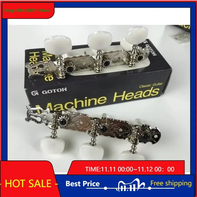 "Acfinadores de guitarra clásica GOTOH 35G350 – Clavijeras de alta calidad (hechas en Japón) – Piezas de guitarra – Gran oferta de la tienda Bo-Hong