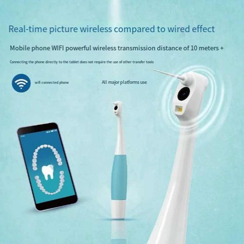 Top-Visual Teeth Mirror HD Wifi Visual Intelligence Teeth Endoscope Teeth Examiner Waterproof Teeth Oral Endoscope