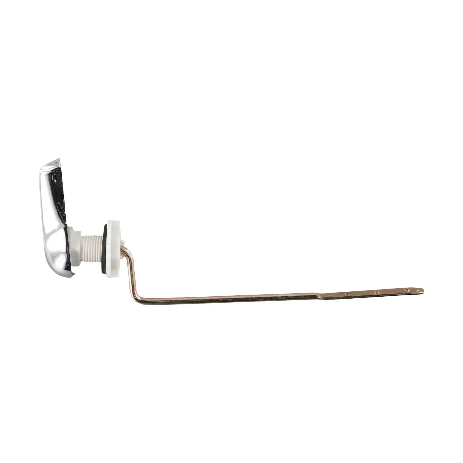 Toilet Tank Flush Lever with Chrome Finish Handle for Replacement and Assembly Compatible with Most Toilet Tank Systems