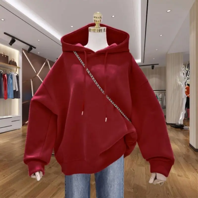 เสื้อฮู้ดผู้หญิง สไตล์ลำลอง ทรงไม่สมมาตร ใส่สบาย หลากสี ครึ่งตัว ดีไซน์มหาวิทยาลัย สำหรับวันหยุด สง่างาม ประดับลายสวยงาม ใส่ได้ทุกฤดู