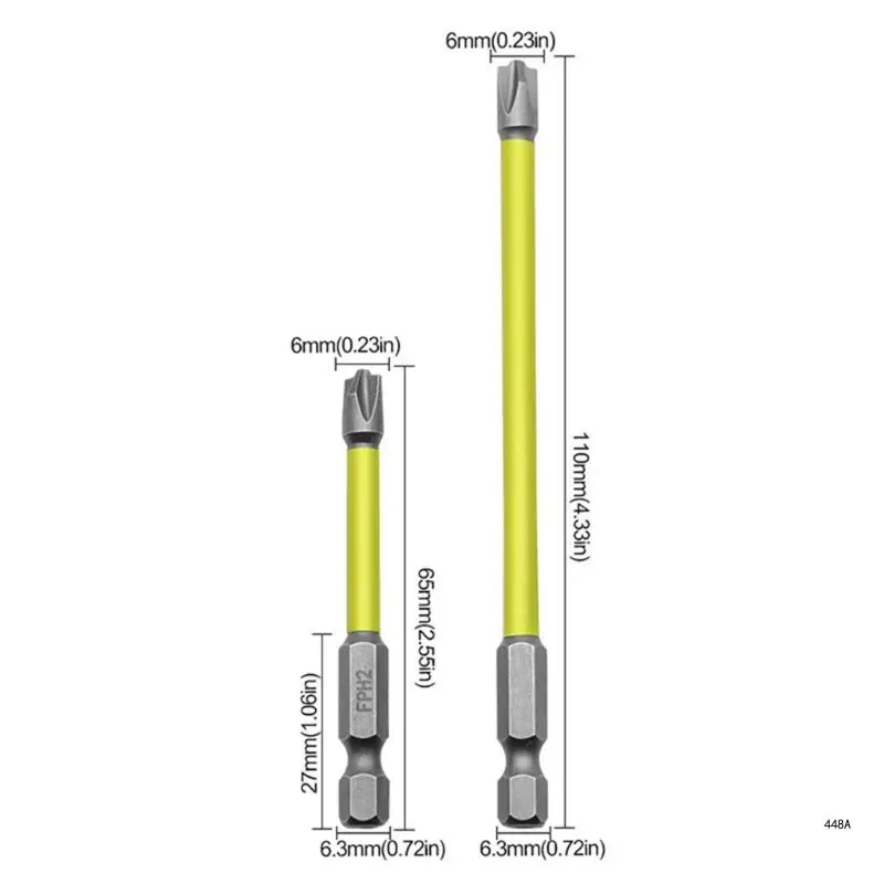 Cacciavite da elettricista da 5 pezzi con punta piatta a croce magnetica da 65 mm 110 mm