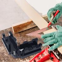 2-in-1 Mitre Measuring Cutting Tool Sawing Angle Measurement Tool Anti-Slip Bevel Gauge And Miter Box For Woodworking And