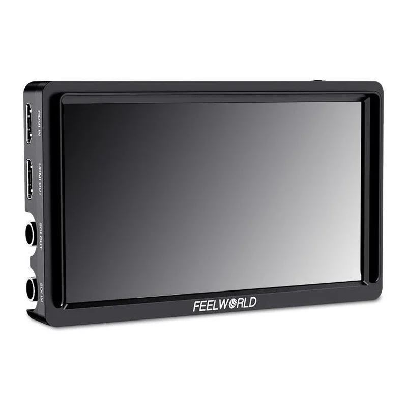 شاشة فيديو للكاميرا مقاس 6 بوصات من Feelworld FW568S IPS 1920X1080 3G-SDI 4K HDMI مخرج إخراج F970 مجموعة طاقة وتثبيت خارجية