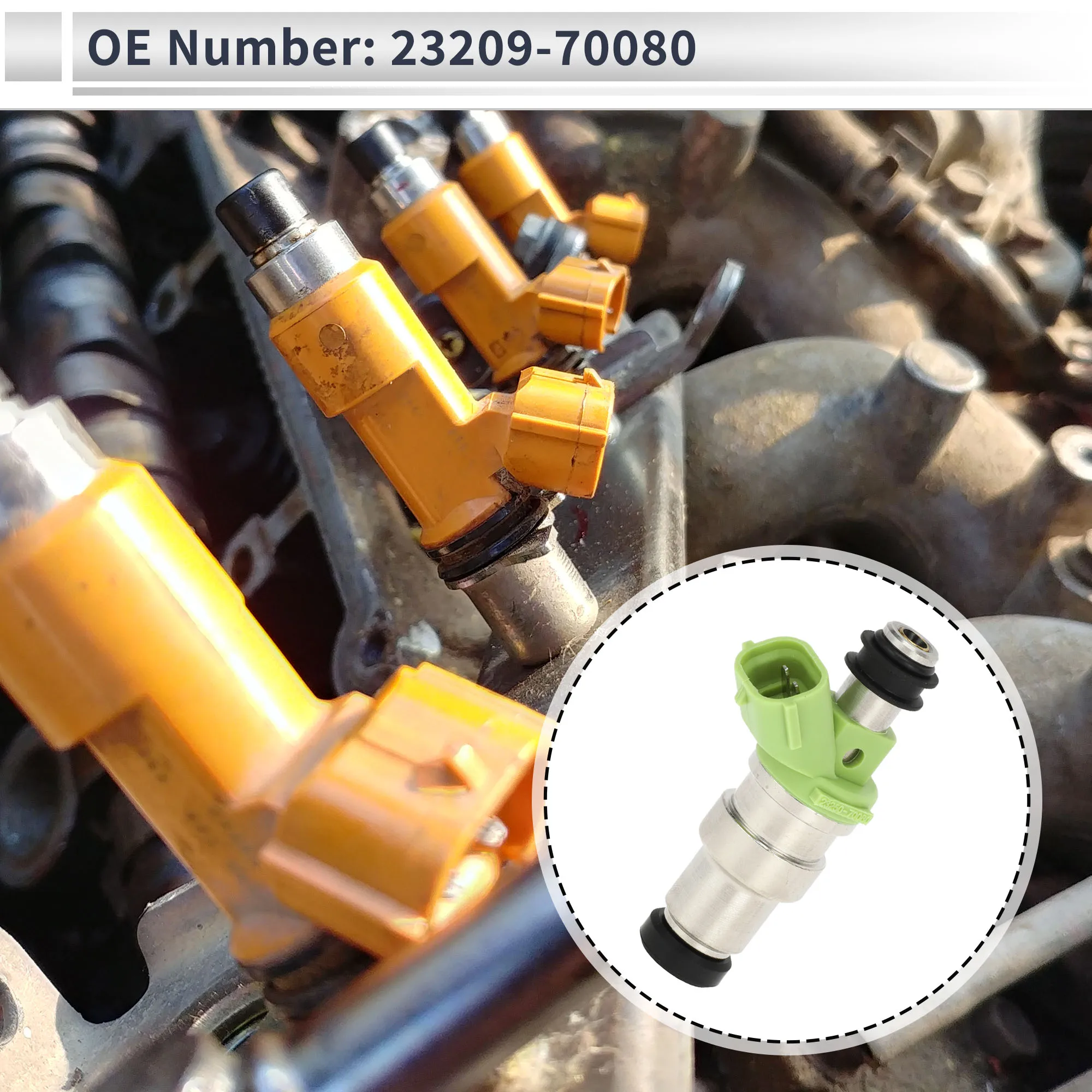 

UXCELL Fuel Injector No.23209-70080 for Toyota Cressida Luxury 3.0 1989-1992 Silver
