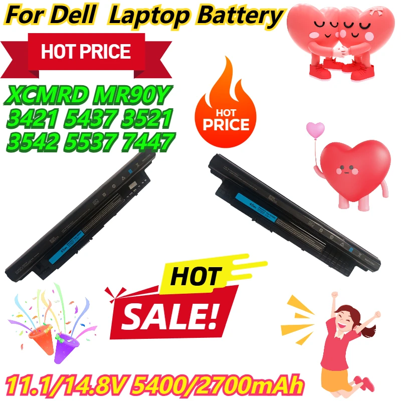 

11,1/14,8 В 5400/2700 мАч для Dell XCMRD MR90Y 3421 5437 3521 3542 5537 7447 аккумулятор для ноутбука