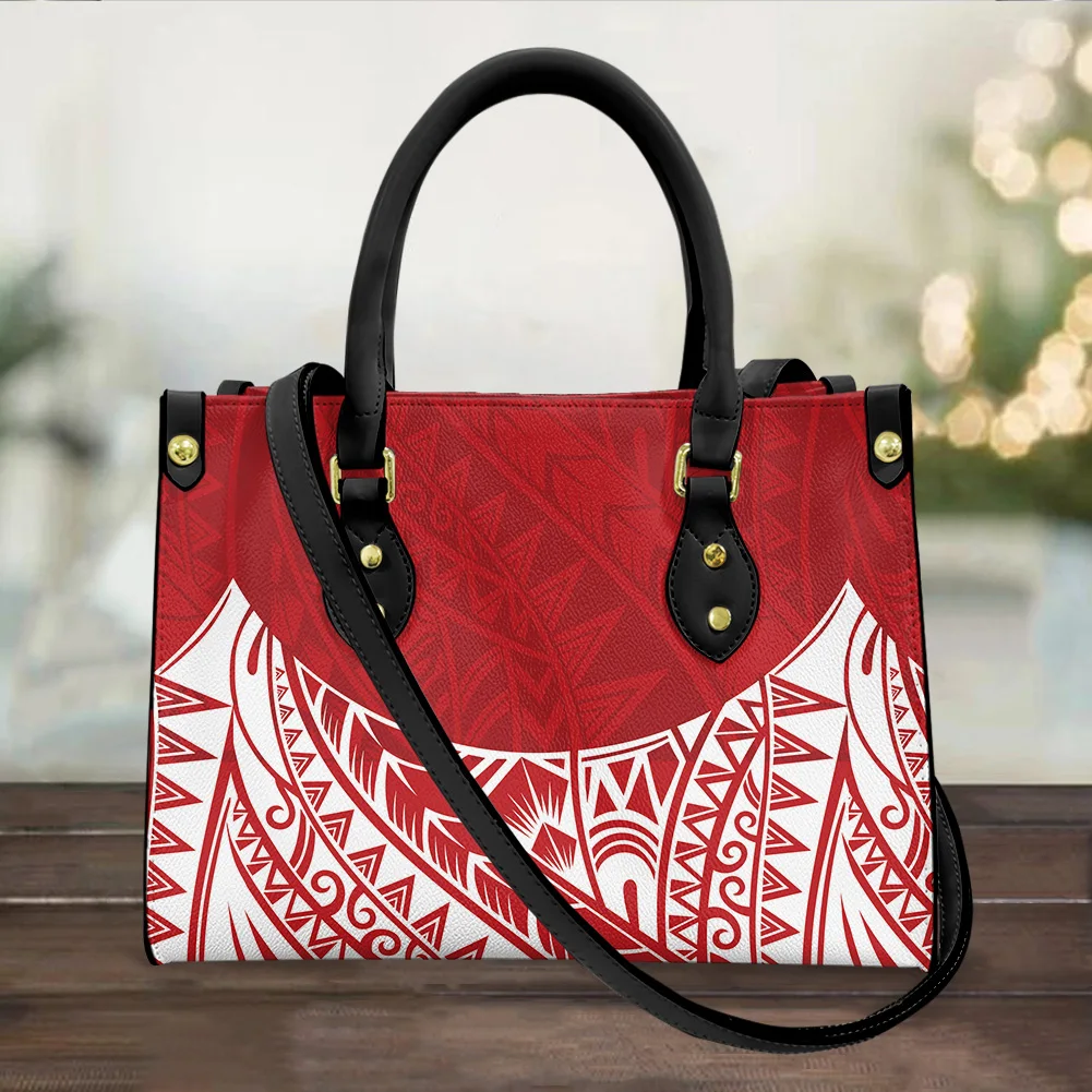 

Tattoo Trical Leather Handbag Purse for Women Elegant Lady Large Capacity Pu Leather cartera mujer personalizada gratis