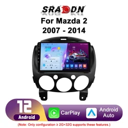 For MAZDA 2 2007 - 2014 Android Car Radio Automotive Multimedia Video Player Navigation GPS Auto Carplay Touch Screen Autoradio
