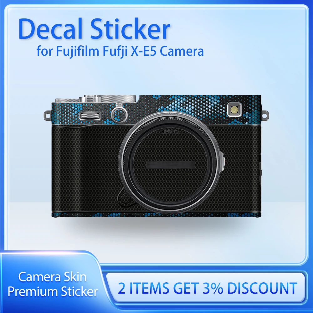 

For Fujifilm Fufji X-E5 XE5 XE4 Camera Sticker Wrap XE5 Decal Skin XE5 Camera Skin X-E5 Protective Film Protector Cover Film