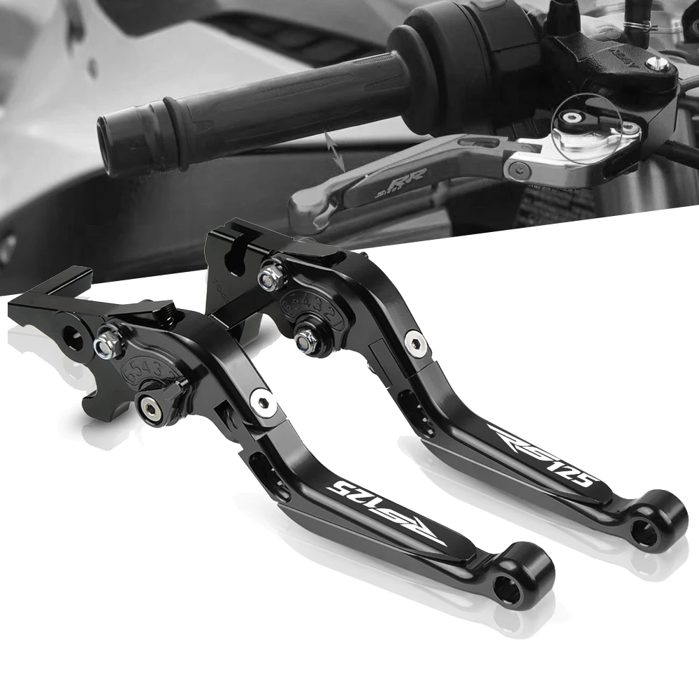 

Motocycle Accessorise CNC Aluminum Adjustable Folding Brake Clutch Levers For Aprilia RS 125 RS125 2002-2012 2011 2010 2009 2008