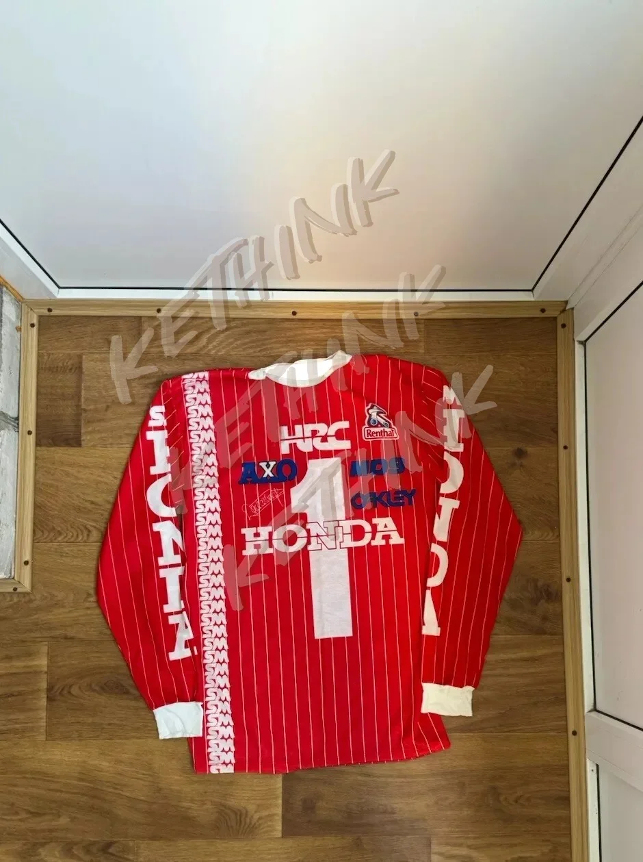 

Vintage 1980s Honda Racing O’Neal USA Motorcross Long Sleeve Shirt,Y2K Breathable Riding Shirt for Dirt Bike and Mountain Racing