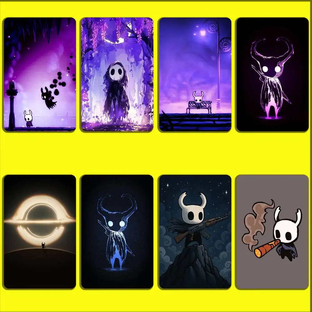 

Game H-Hollow Knight Card Stickers For Debit Bank Credit Cards Metro Bus Pass Sticker Decoration Cover Skin