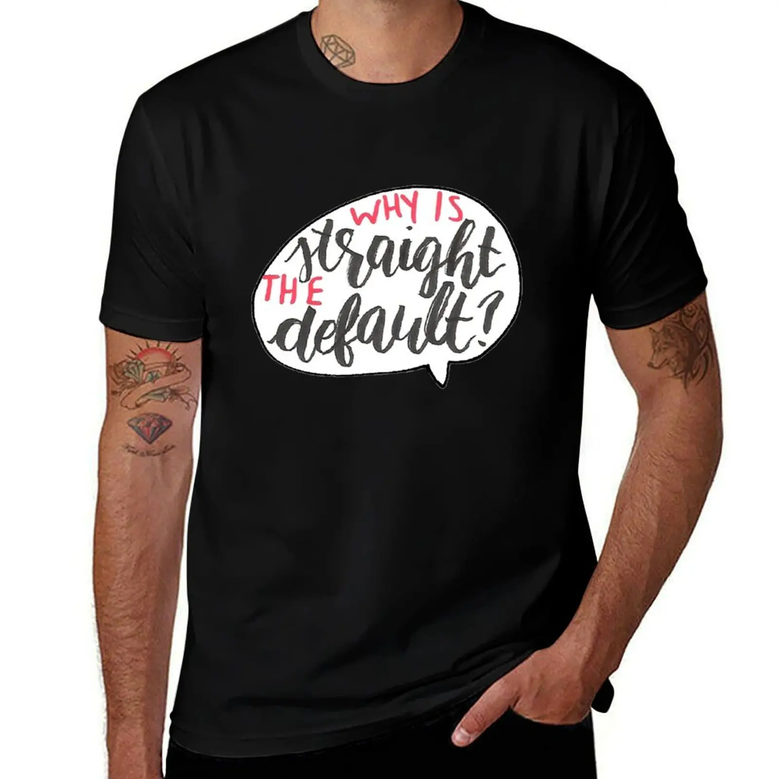 Why Is Straight The Default? - Simon Vs. T-Shirt Summer Holiday Casual Tee T-Shirt