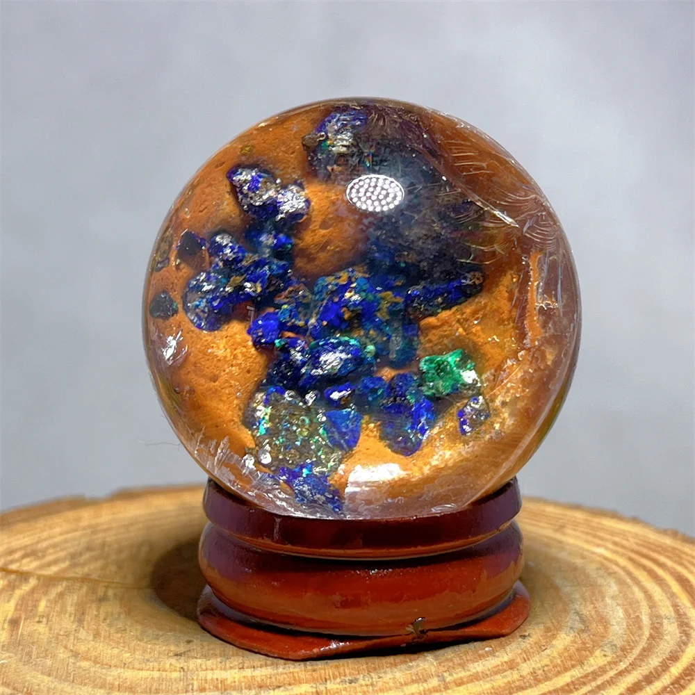 Crystal Natural Garden Sphere Ball Pyrite Mineral Energy Gemstone Decoration Healing Gemstone Mineral Crystal Natural+Stand