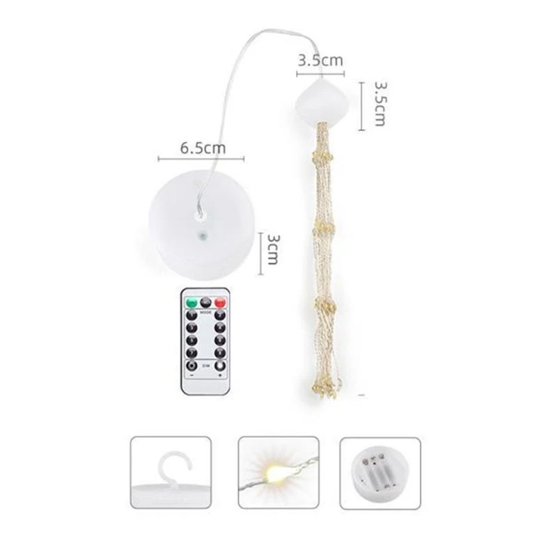 KX4B Battery Box Lamp Led 8 Function Waterproof Colorful Light for Christmas Decoration Lamp String