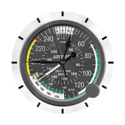 Aviation Air Speed Indicator Wall Clock Room Decoration Clock Must-have Ornament Round