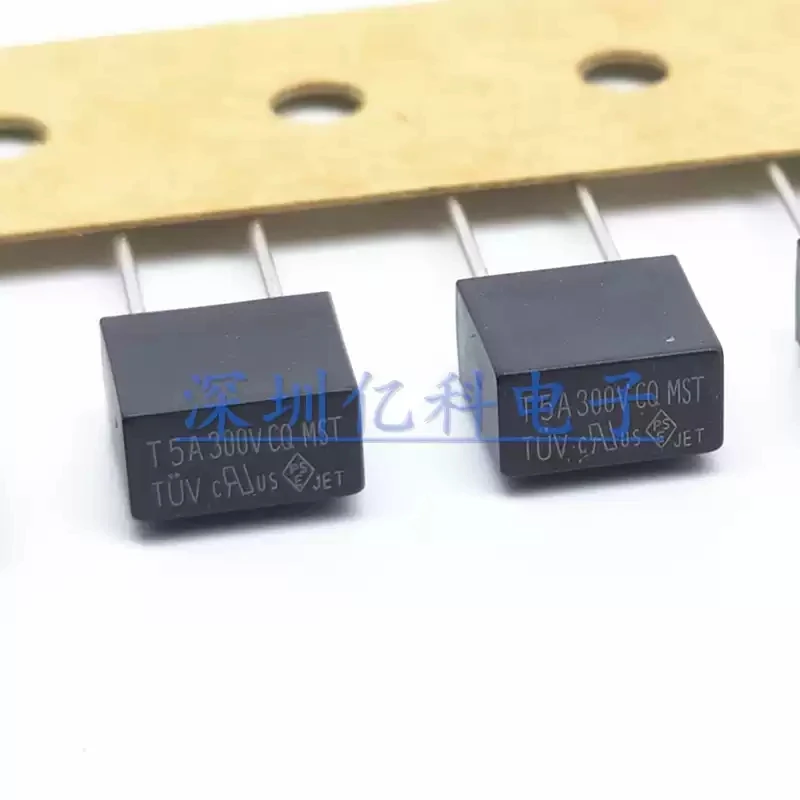 MST T5A AC 300V Taiwan Gongde CQ Square Fuse Tube CQMST Delay Slow Melting 8 * 8 * 4mm