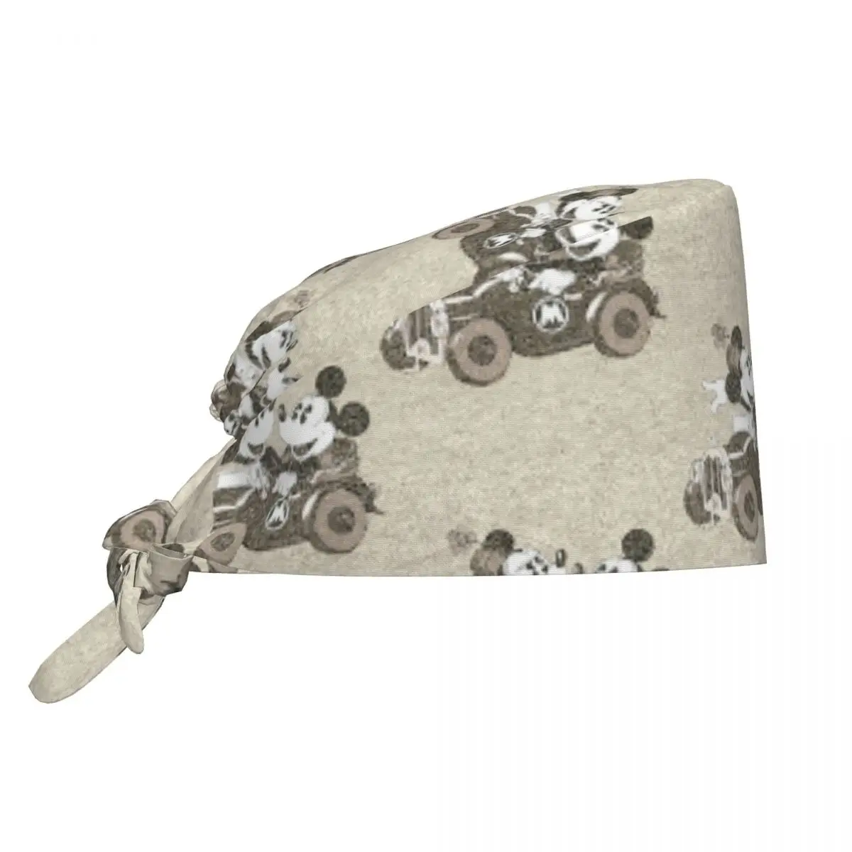 Gorro exfoliante de Mickey Mouse, gorros quirúrgicos Vintage con control de dientes para hombres y mujeres, gorros de trabajo médicos veterinarios para agencia de cuidado de mascotas