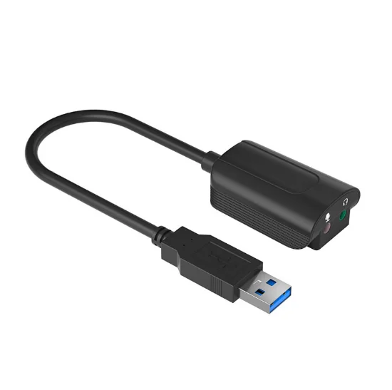 

USB2.0 to 7.1 sound card is suitable for computer game console TV projector external sound card plug and play