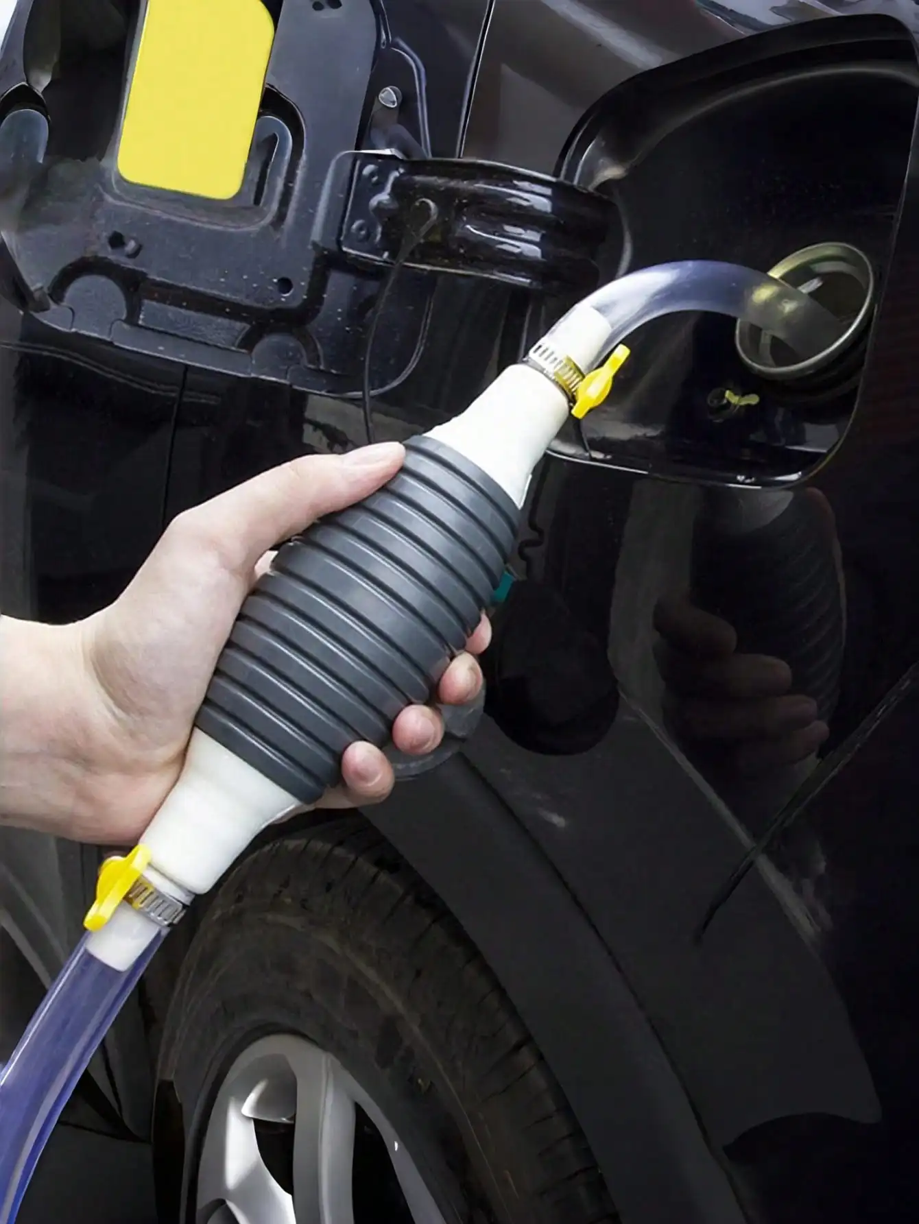 

Комплект ручного насоса для перекачки топлива — комплект из 3 предметов с всасывающим шлангом и 2 зажимами, прочный пластик