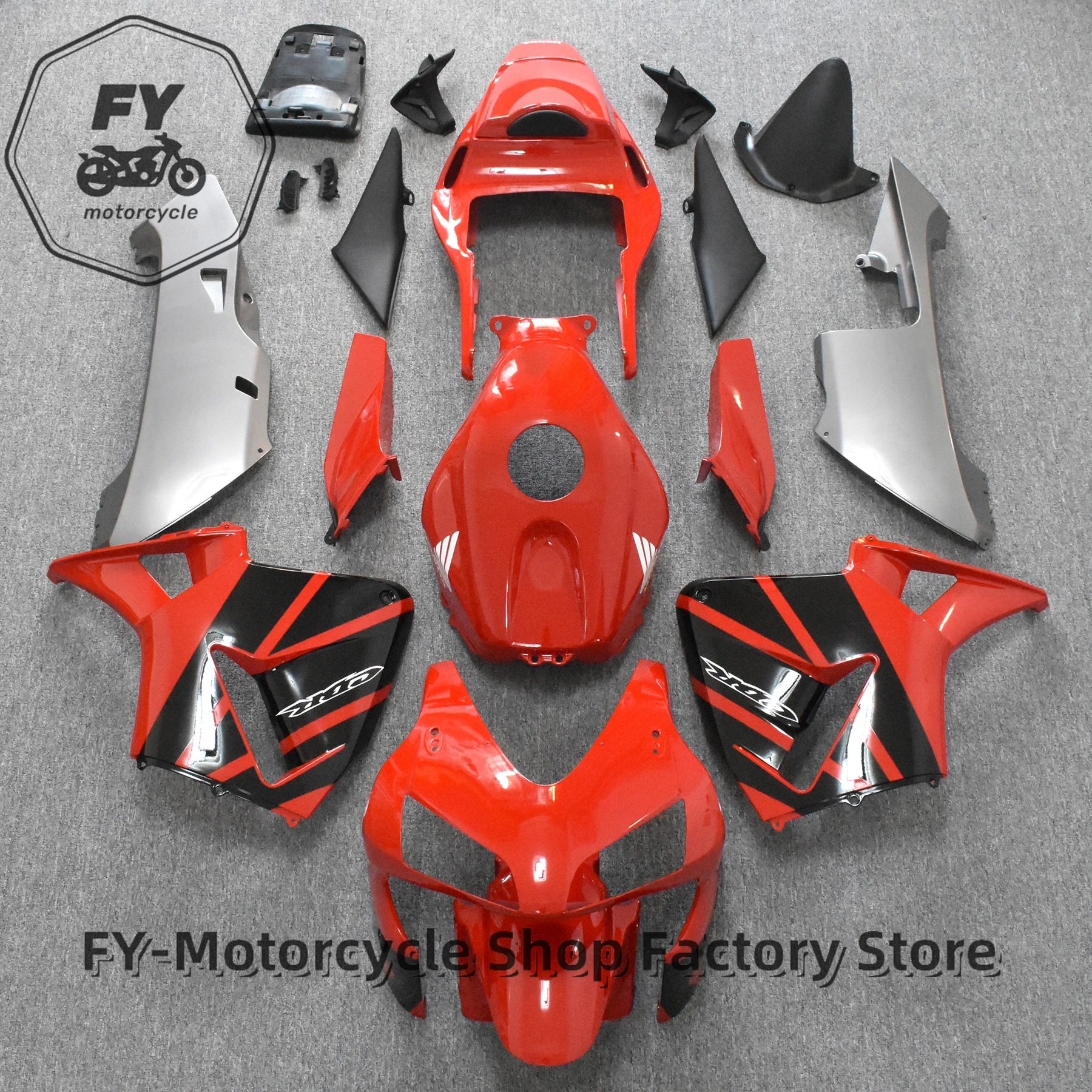 

Custom Motorcycle Fairings Kit for HONDA CBR600RR F5 03 04 CBR 600RR 2003 2004 Injection Hot Red Black Bodywork Set