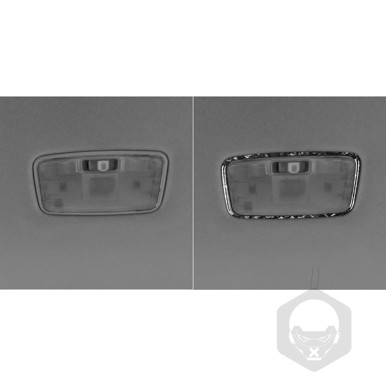

For Toyota Corolla 2009 2010 2011 2012 2013 Car Accessories Carbon Fiber Interior Roof Reading Light Panel Trim Modified Sticker