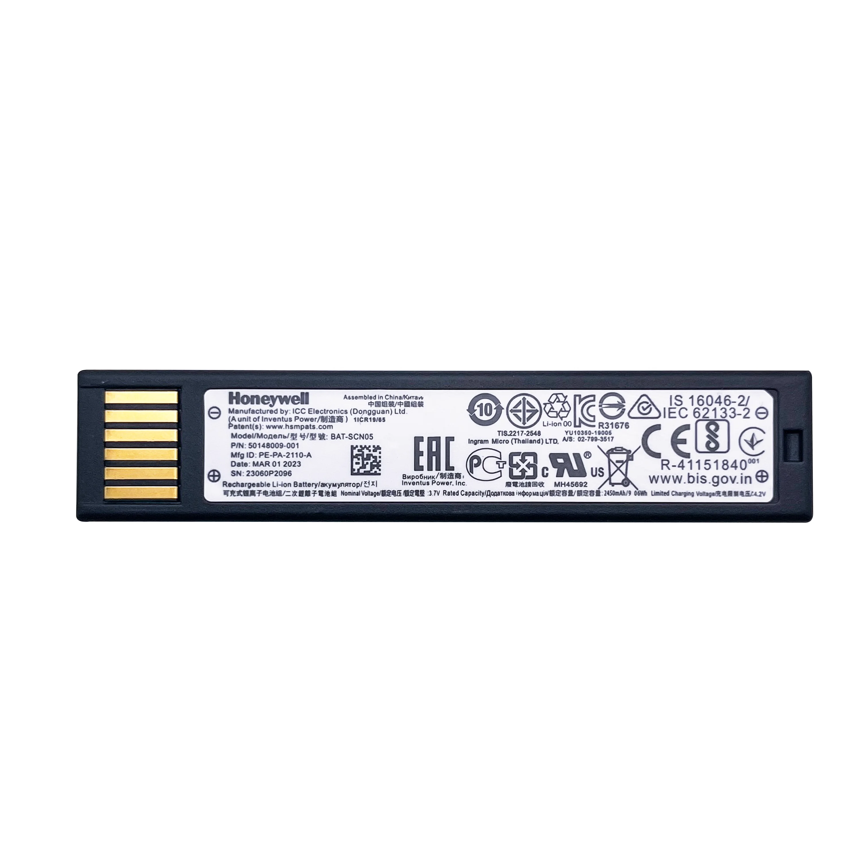 BAT-SCN05 Brand new original battery for Honeywell 1952 1902 1202 1452 1981i GSR GHD Barcode scanner 2450mah