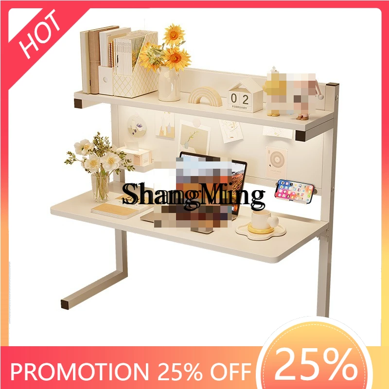 

SM's new home dormitory folding desk, study desk, simple student bunk bed, can store fixed gaming table