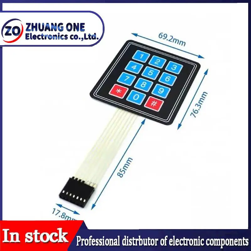 4 12 16 20 teclas 1*4 3*4 4*4 4*5 teclado con interruptor de membrana 1x4 3x4 4x4 4x5 teclado de matriz para coche inteligente arduino