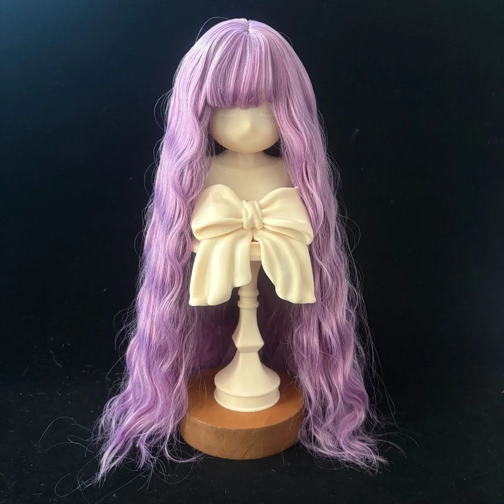 Lolita Style Doll Hair for 1/3 1/4 1/6 BJD Doll Accessories Heat Resistant Synthetic Wig for 17-23cm Head Circumference Dolls