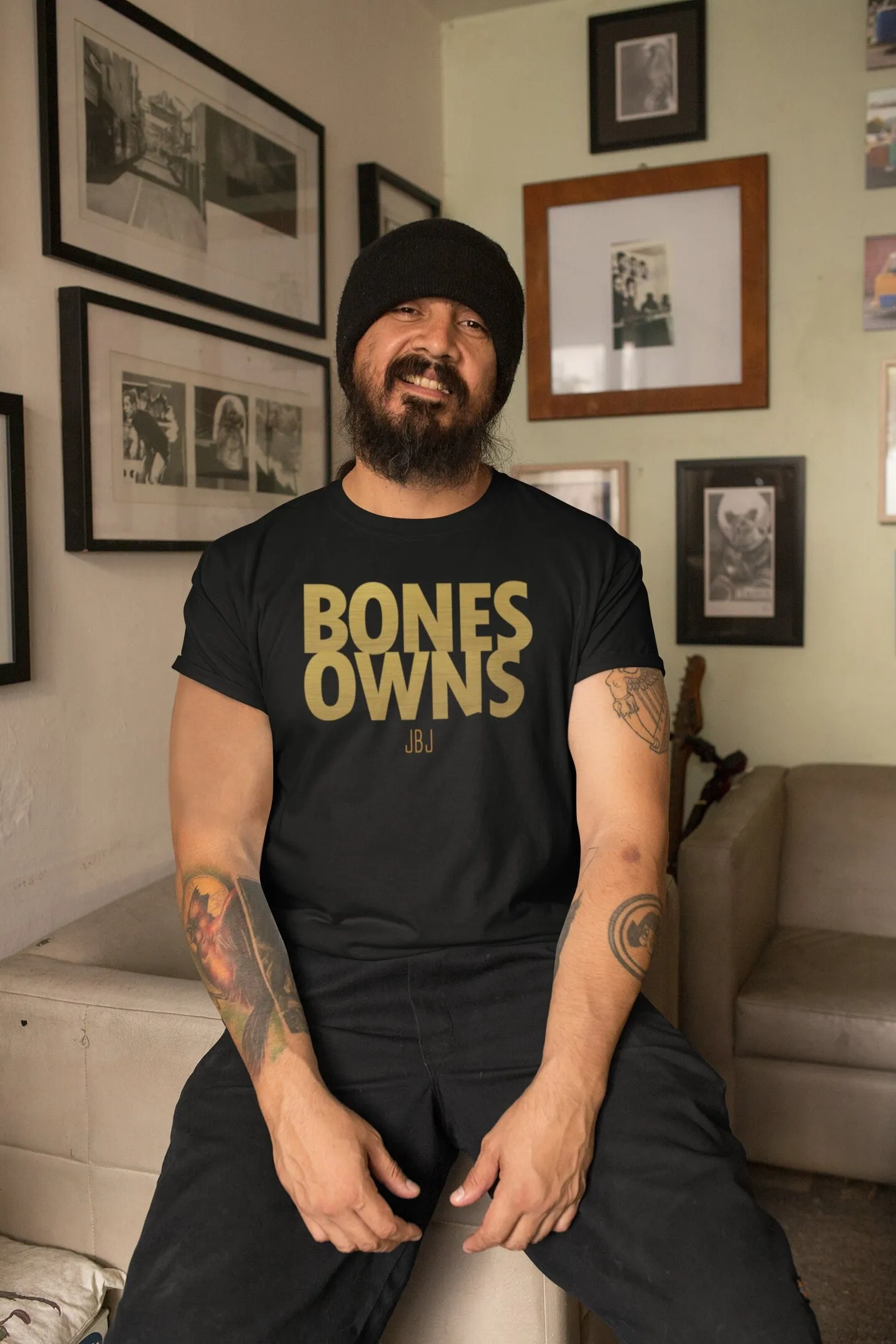 Jon Bones Owns Jones Fighter Wear T Shirt