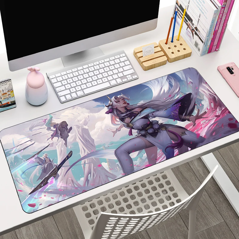 League Of Legends Irelia podkładka pod mysz na biurko Laptop dziewczyna Anime Gamer klawiatura podkładka pod mysz gry komputerowe akcesoria podkład na biurko dywan do gier