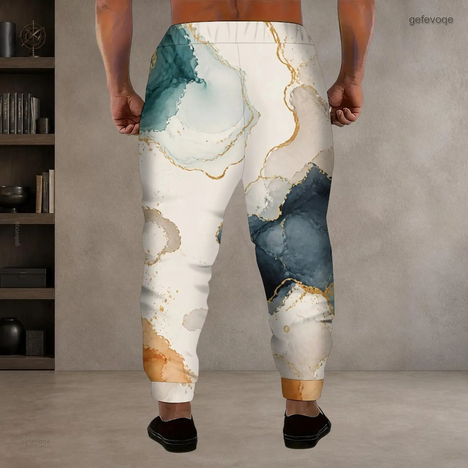 Men's Printed Drawstring Joggers — product detail 17