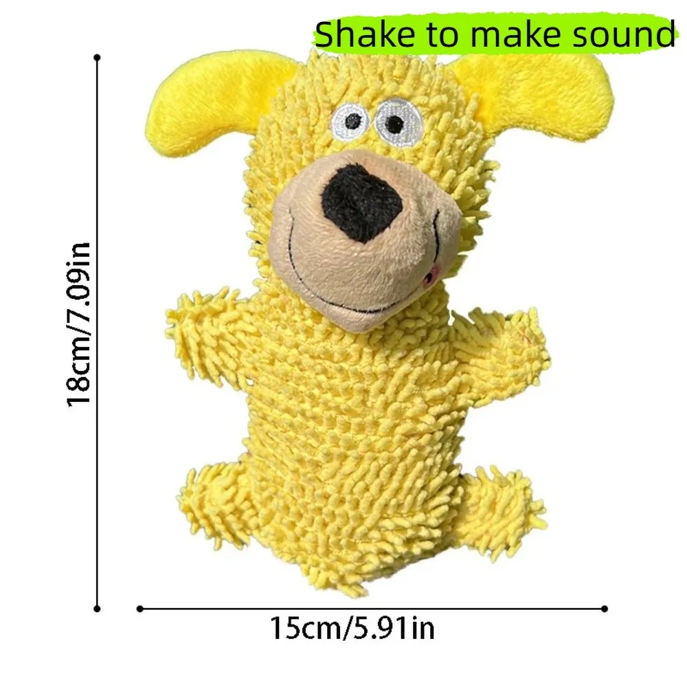 Cartoon Squeaky Dog Toy Bite-resistant Wear-resistant Cleaning Tooth Chew Toy Soft Creative Pet Shake Sound Toy Grinding Teeth