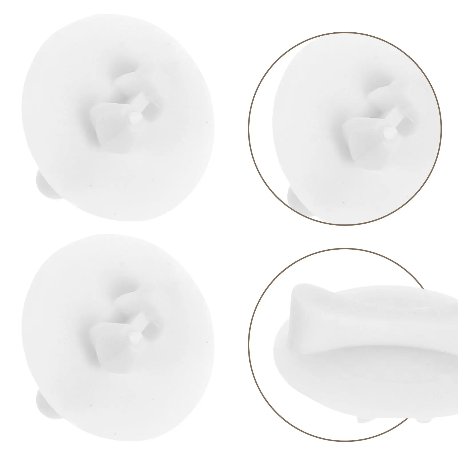 20pcs Plastic Flush Mount Lamp Clips for T5/T8 LED Tube Lights – Snap Fastening, Universal Ceiling Recessed Holders