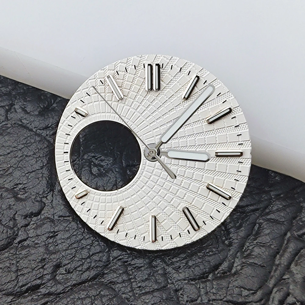 28.5mm New NH38 Hollowed Out Dial Custom Logo Dial Green Luminous for NH38 Movement Watch Accessories Repair Tools
