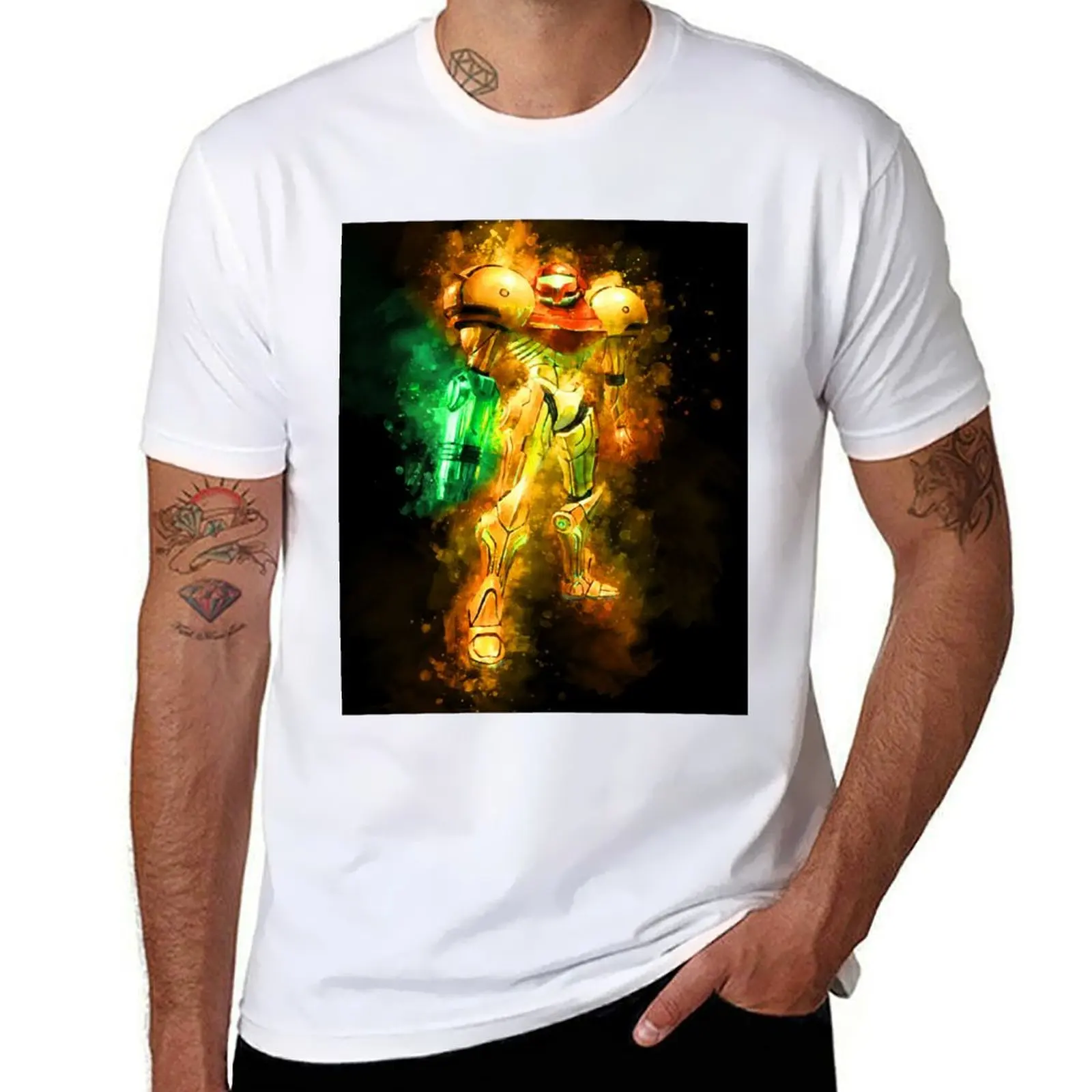 

Metroid - Samus Aran - Prime Hunter T-Shirt funny t shirts cotton t shirts for man cotton funny T-Shirt
