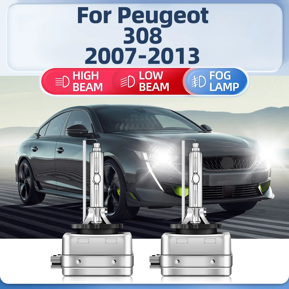 

35W Car Xenon Headlight Bulbs D1S HID Lights Bulbs 6000K White Plug And Play For Peugeot 308 2007 2008 2009 2010 2011 2012 2013