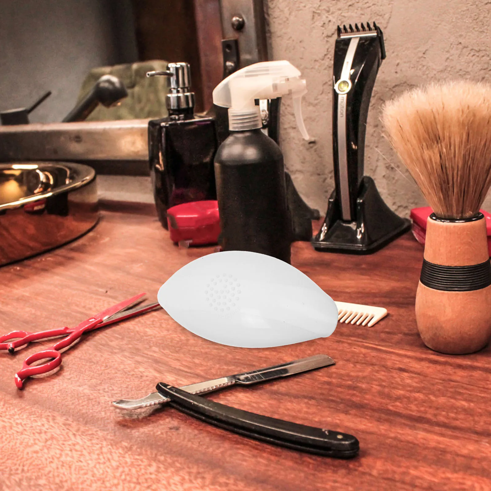 

Silicone Cap Soft Protective Head Cover Anti-Staining Replacement Hair Cover for Scale Head Display Photography Accessory