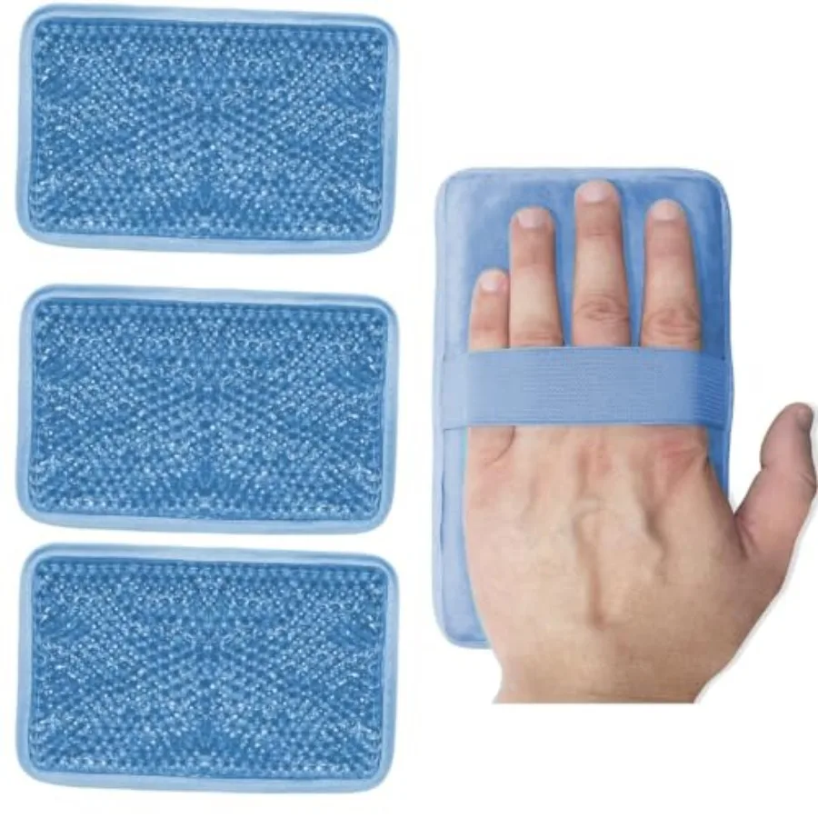 

Ice Pack, Hot or Cold Pack and Back Flexible Cold Compress with Soft Covers, Reusable Gel Cooling Pad Compress for Sports Swell