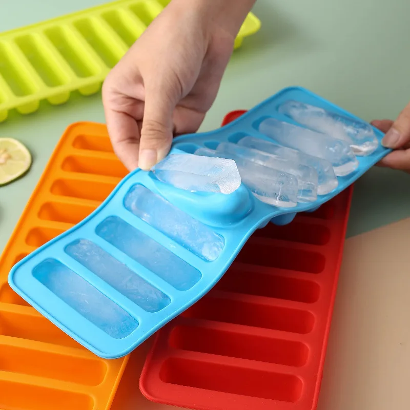 

1PC Silicone Ice Bar Mold Bread Biscuit Mafen Cup Cake Mold Kitchen Baking Tray High-temperature Baking Tools