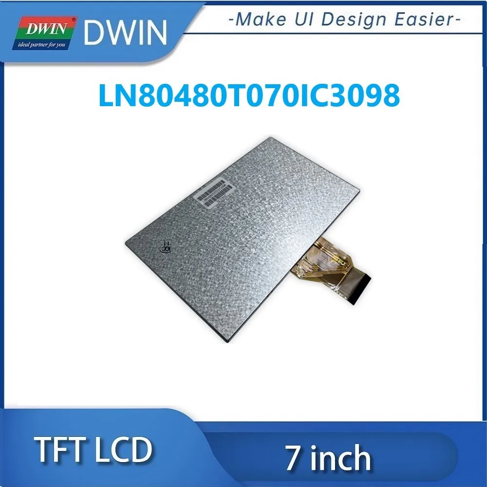 Dwin 7นิ้ว800x480 RGB อินเตอร์เฟซ TN จอแสดงผล LCD TFT แผงสัมผัส LCD หน้าจอสัมผัสแบบ Resistive