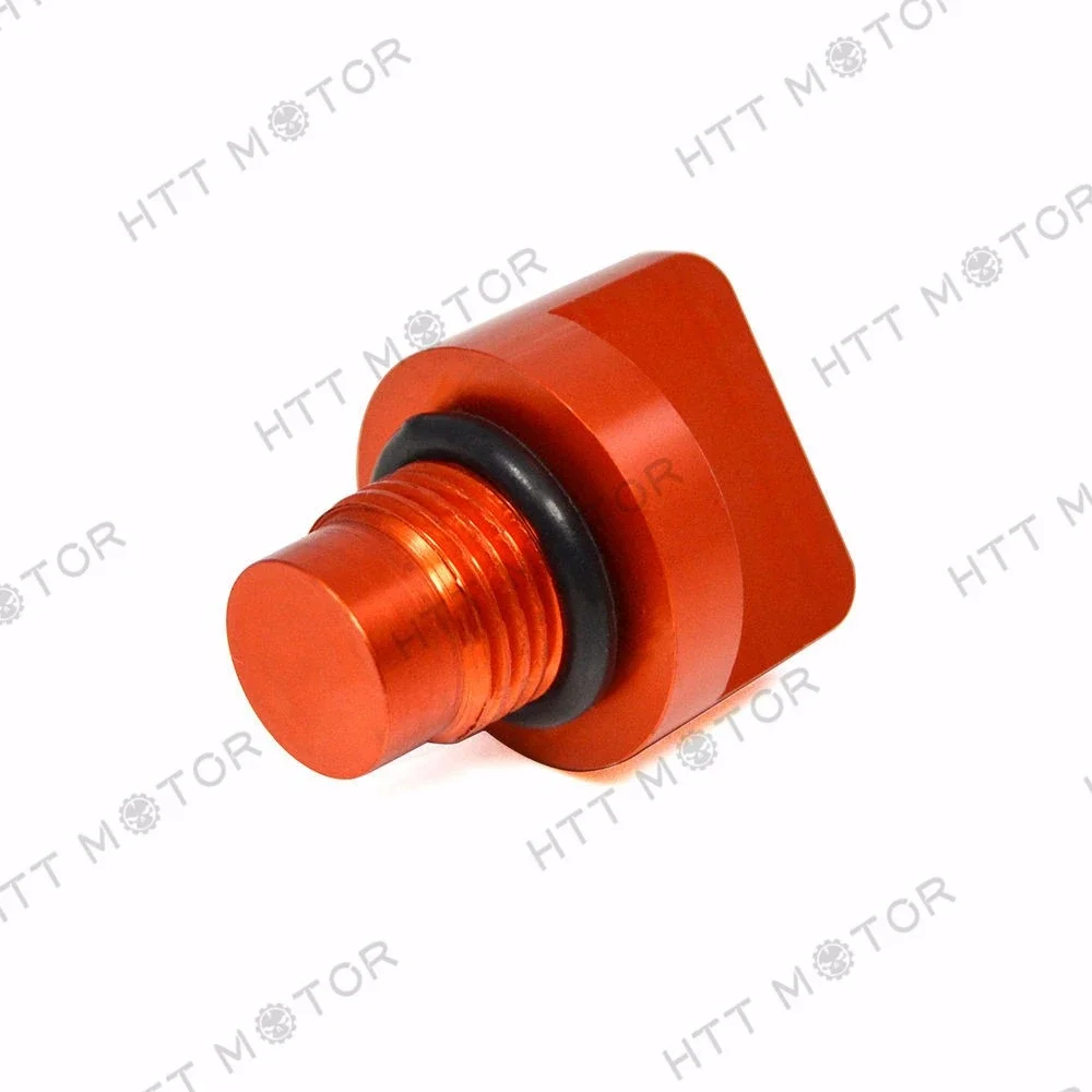 Free Shipping Motorcycle Parts CNC Aluminium Oil Drain Plug Bolt for KTM DUKE 125 200 390 Orange