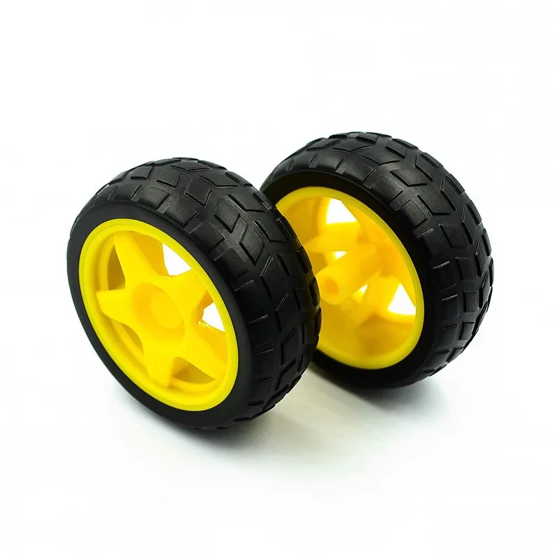 2~200Pcs Rubber Wheels/Robots/Tracking and Inspection Line Car Accessories Intelligent Car Tires Chassis Wheels 40G